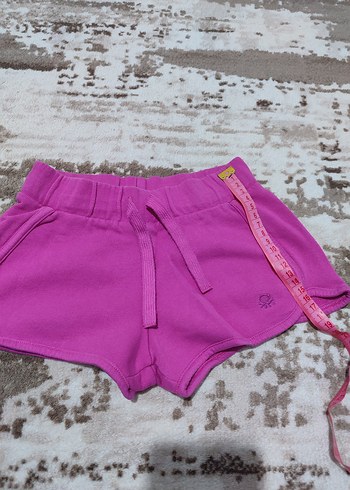 Gri Kız Spor Şortu Elastik Bel - Görsel 2