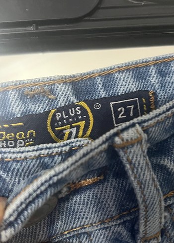 Diğer Yırtmaçlı Mavi Tie-Dye Kadın Kot Pantolon