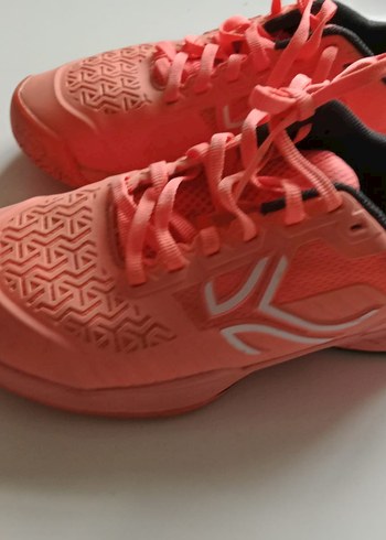 Fosforlu turuncu  Bağcıklı Kadın Spor Ayakkabı - Görsel 2