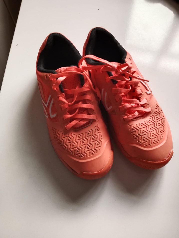 Fosforlu turuncu  Bağcıklı Kadın Spor Ayakkabı - Görsel 3