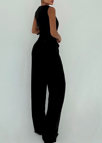 Siyah V Yakalı takım - Görsel 2