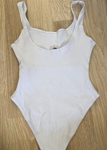 Beyaz Basic Kadın zıbınlı crop - Görsel 2