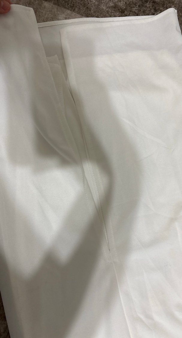 Beyaz Drapeli Straplez Uzun Elbise - Görsel 4