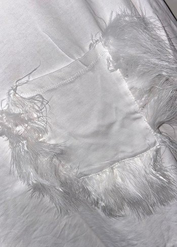 Beyaz Kısa Kollu Basic Tişört - Görsel 2