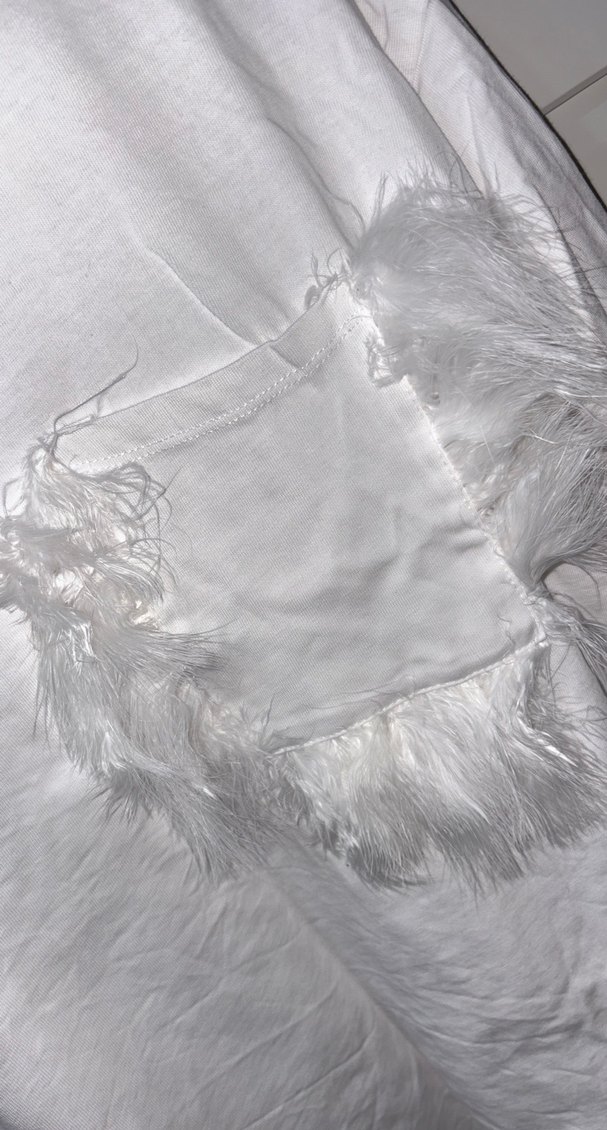 Beyaz Kısa Kollu Basic Tişört - Görsel 2