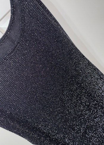 Parlak Siyah Uzun Abiye Elbise - Görsel 2