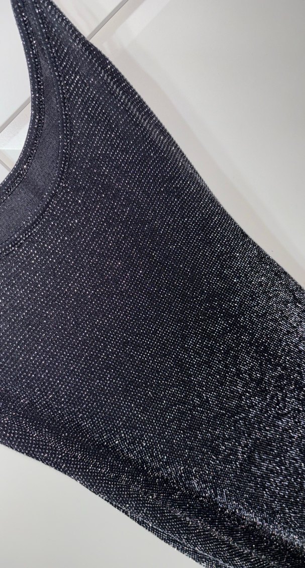 Parlak Siyah Uzun Abiye Elbise - Görsel 2