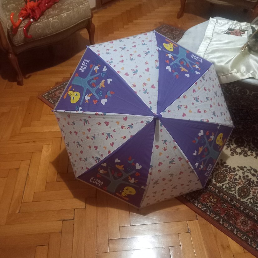 Otomstil Mor Pileli Kadın Şemsiye - Görsel 2