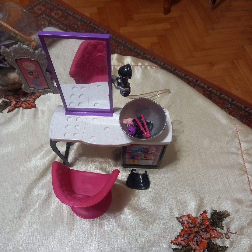 Barbie Pembe Oyun Kuaför Seti - Görsel 2