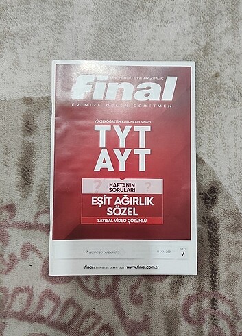 TYT - AYT - YKS EŞİT AĞIRLIK 3 ADIM KİTAPLARI M.E.B