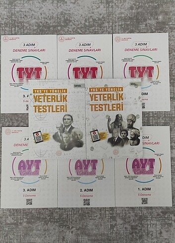 TYT - AYT - YKS EŞİT AĞIRLIK 3 ADIM KİTAPLARI M.E.B