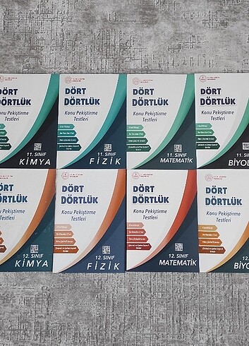 11. VE 12. SINIF DÖRT DÖRTLÜK PEKİŞTİRME TESTLERİ M.E.B