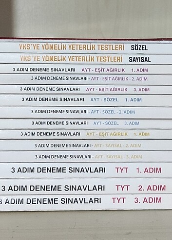 TYT - AYT - YKS 3 ADIM DENEMELERİ KİTAPLARI M.E.B