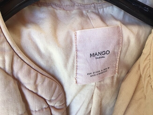 Mango Mango, 36 beden cok acık pembe mont