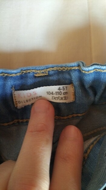 5 Yaş Beden mavi Renk DeFacto kız kot pantolon 5 yaş
