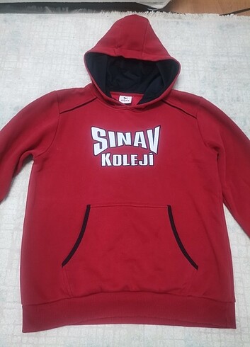 Sınav koleji kırmızı sweatshirt