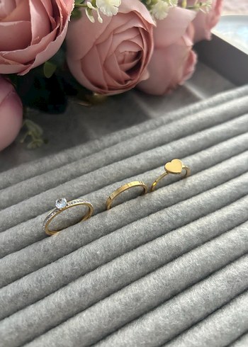Accessorize Dantel Detaylı Modern Klasik Gold Kadın Yüzük