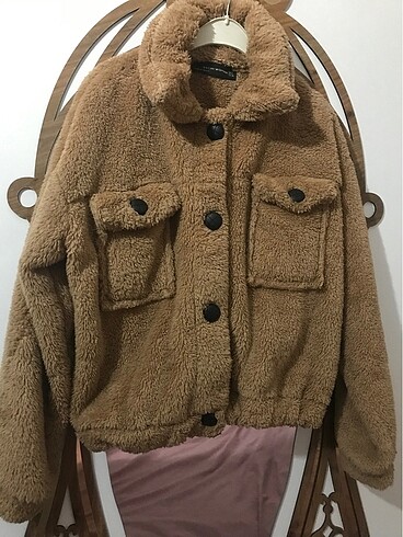 Peluş Tütlü Ceket