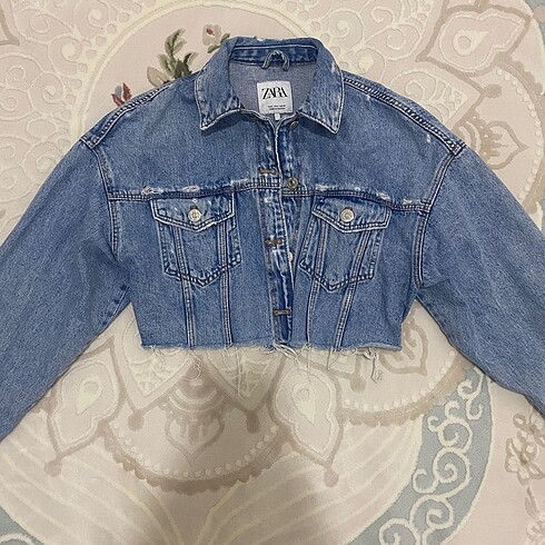 Zara crop denim ceket