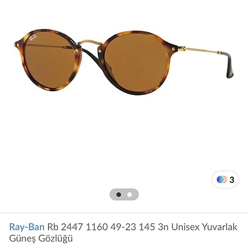 Ray Ban unisex güneş gözlüğü
