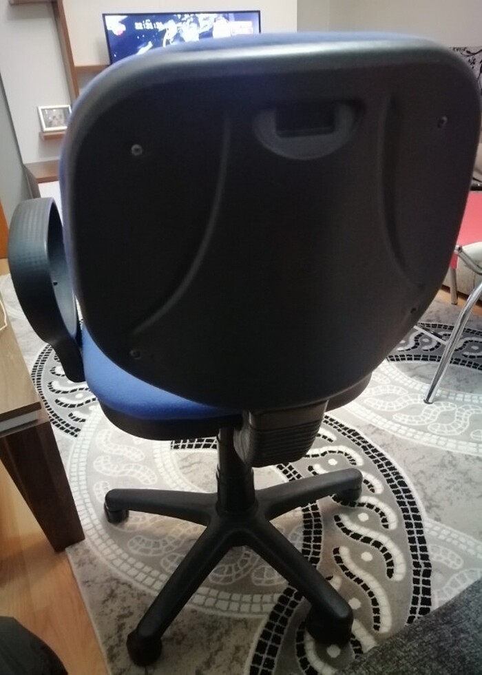 Mavi bilgisayar sandalyesi  - Görsel 2