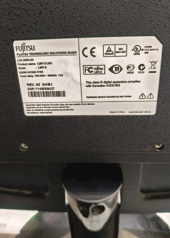 20 inç  Fujitsu Monitör - Görsel 4