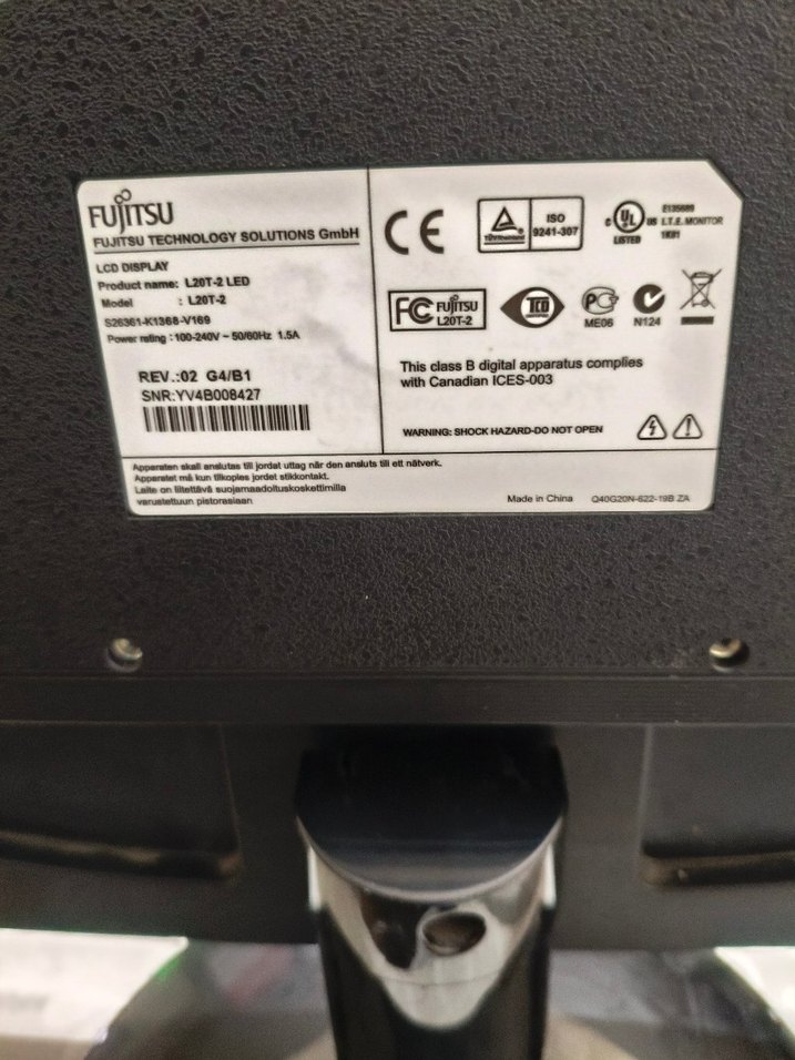 20 inç  Fujitsu Monitör - Görsel 4