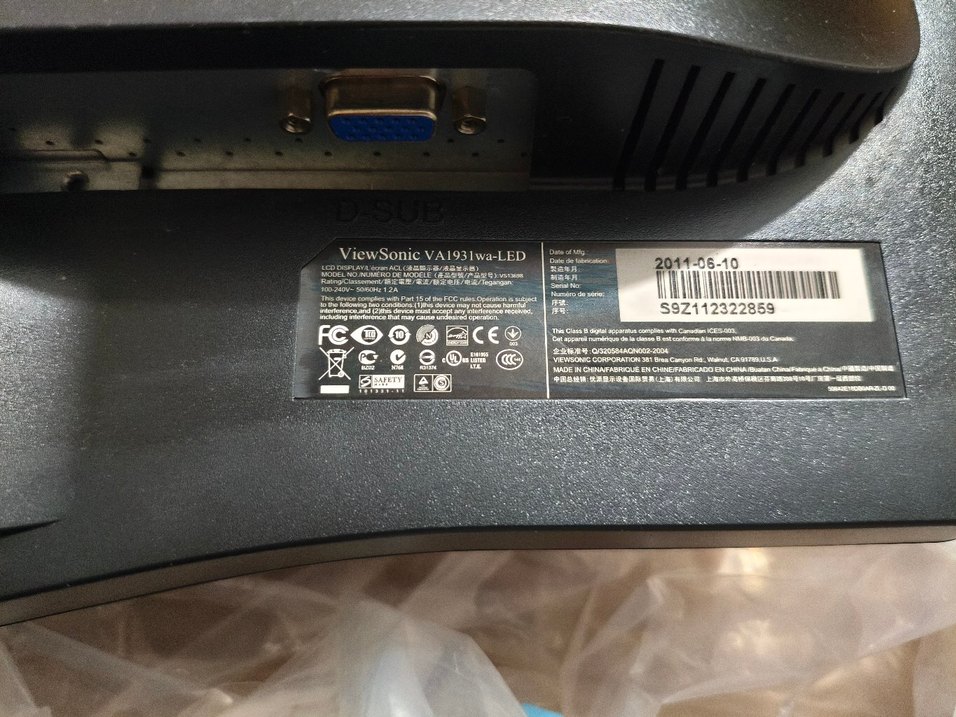 19 inç ViewSonic Siyah Monitör - Görsel 3