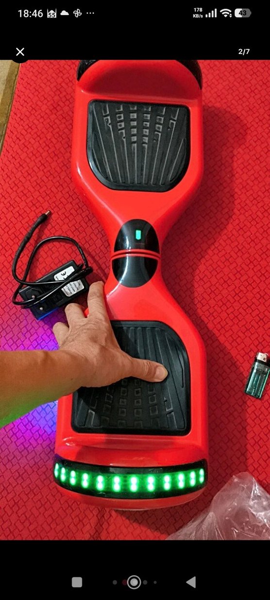 Kırmızı Çocuk Scooterı LED Işıklı - Görsel 2