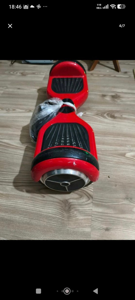 Kırmızı Çocuk Scooterı LED Işıklı - Görsel 4