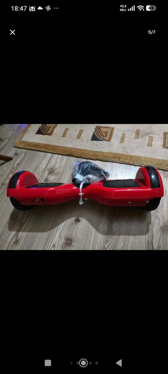 Kırmızı Çocuk Scooterı LED Işıklı - Görsel 5