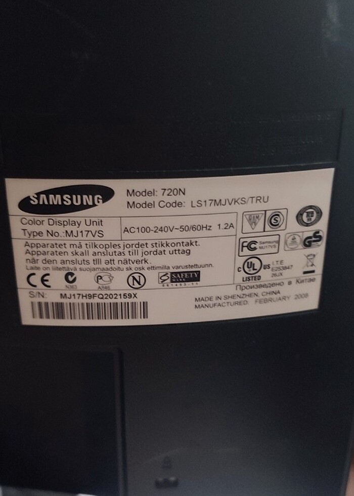 Samsung 17 inç monitör - Görsel 2