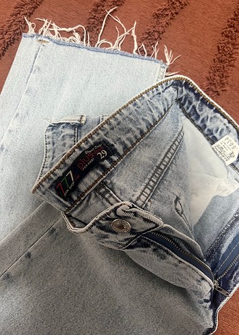 Diğer Acik Mavi Yikamali Rahat Denim Jean