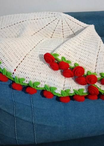 Kırmızı güllü buket battaniye - Görsel 3