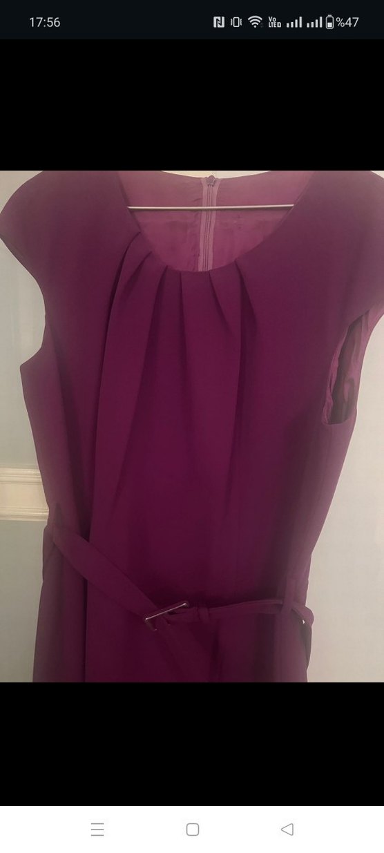 Kemerli Midi Kadın Elbise - Görsel 3