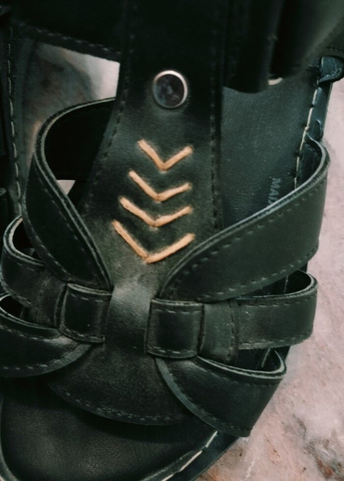 Siayh sandalet  - Görsel 2