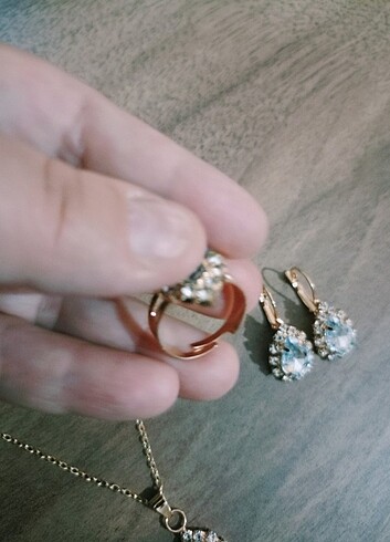 Taşlı takı seti - Görsel 4