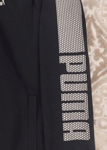 Puma Siyah Kapüşonlu ERKEK Sweatshirt - Görsel 5