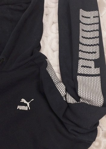 Puma Siyah Kapüşonlu ERKEK Sweatshirt - Görsel 2