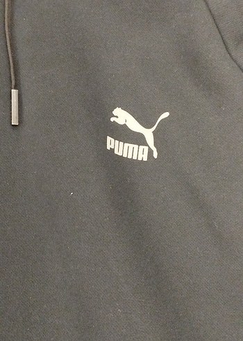 Puma Siyah Kapüşonlu ERKEK Sweatshirt - Görsel 3