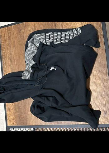 Puma Siyah Kapüşonlu ERKEK Sweatshirt - Görsel 10