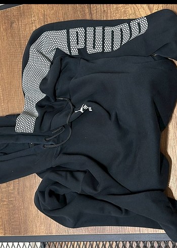 Puma Siyah Kapüşonlu ERKEK Sweatshirt - Görsel 12