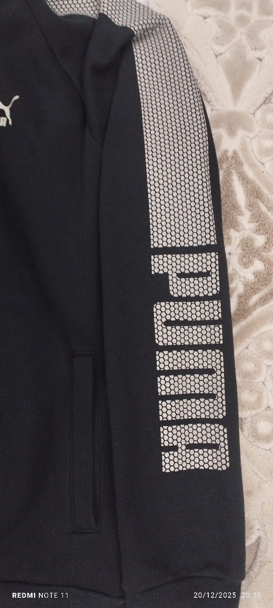 Puma Siyah Kapüşonlu ERKEK Sweatshirt - Görsel 5