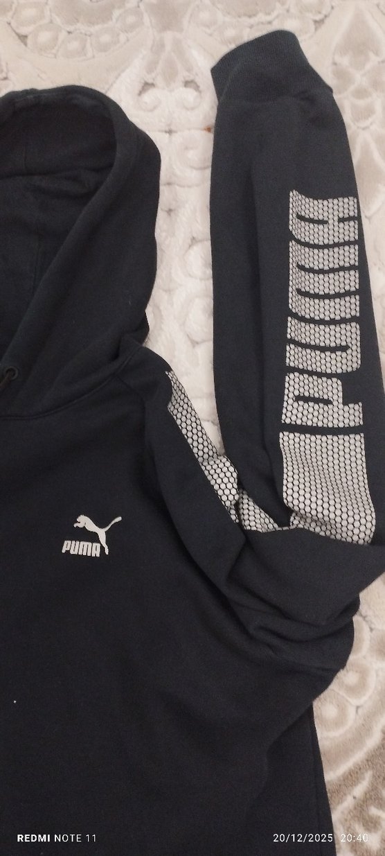 Puma Siyah Kapüşonlu ERKEK Sweatshirt - Görsel 2