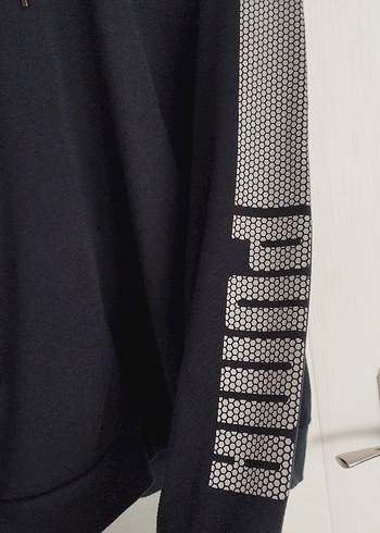 Puma Gri Erkek Streetwear Spor Kapüşonlu - Görsel 5