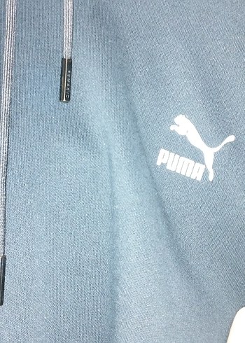 Puma Gri Erkek Streetwear Spor Kapüşonlu - Görsel 4