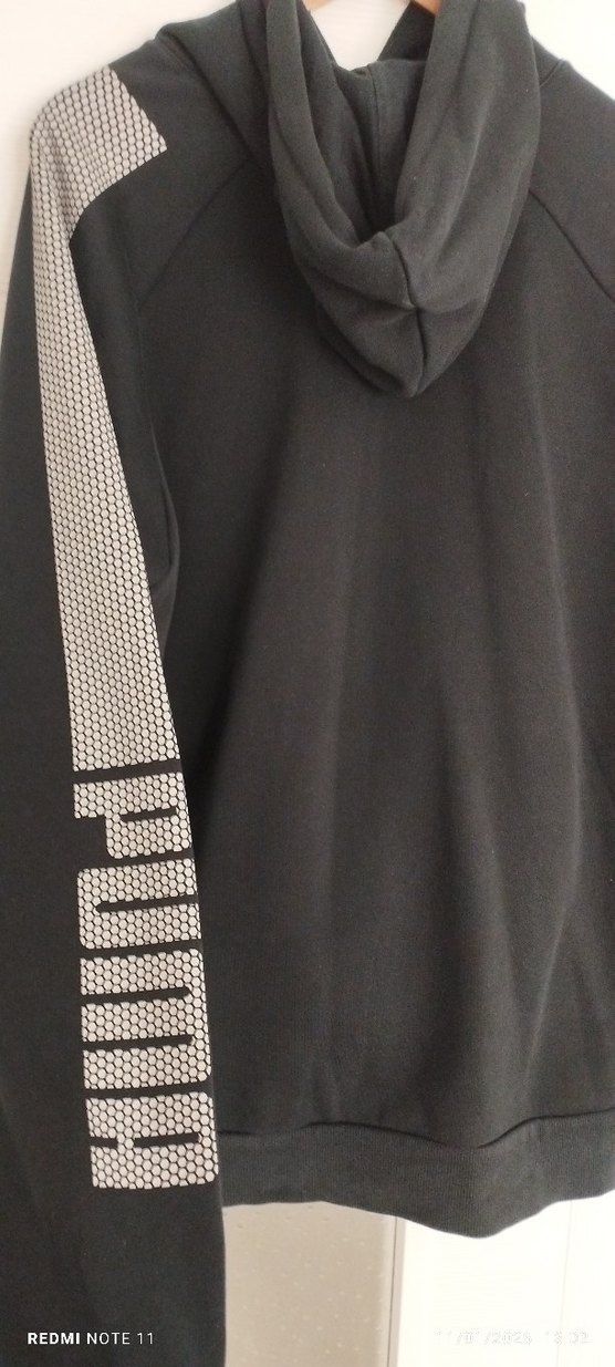 Puma Gri Erkek Streetwear Spor Kapüşonlu - Görsel 3