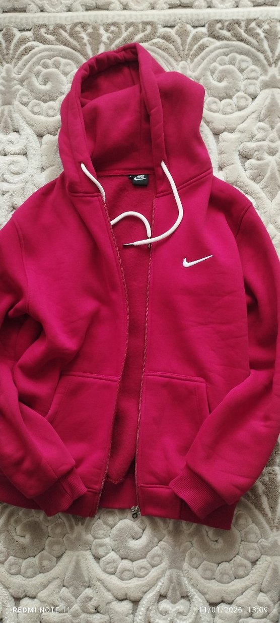 Kırmızı Fermuarlı Erkek Sweatshirt - Görsel 4