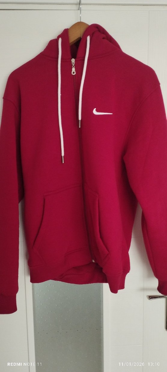 Kırmızı Fermuarlı Erkek Sweatshirt - Görsel 2