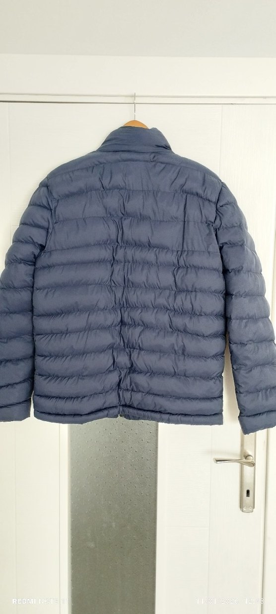 Lacivert Erkek Şişme Mont Fermuarlı - Görsel 5